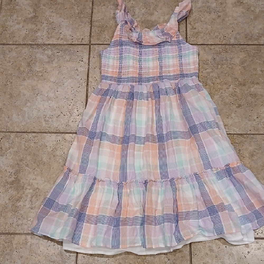 Crewcuts Pastel Plaid Kids Dress